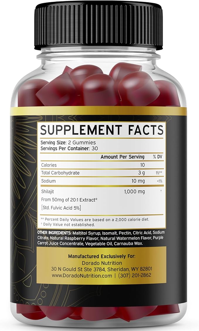 DORADO NUTRITION Shilajit Gummies for Men &amp Women (60CT) and ADK Gummies Vitamin D3 K2 (60 Sugar Free)