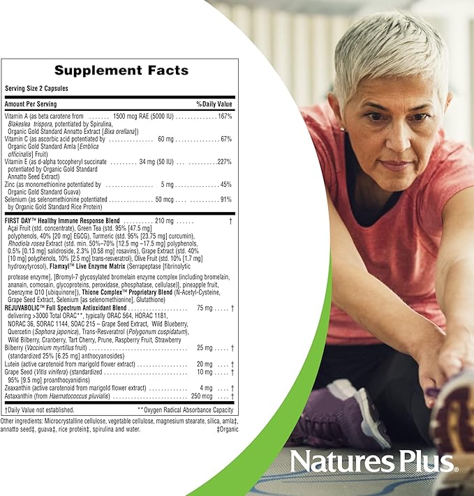 NaturesPlus AgeLoss Eye Support - 60 Capsules - with Lutein Astaxanthin &amp Zeaxanthin - Vegetarian Gluten Free - 30 Servings