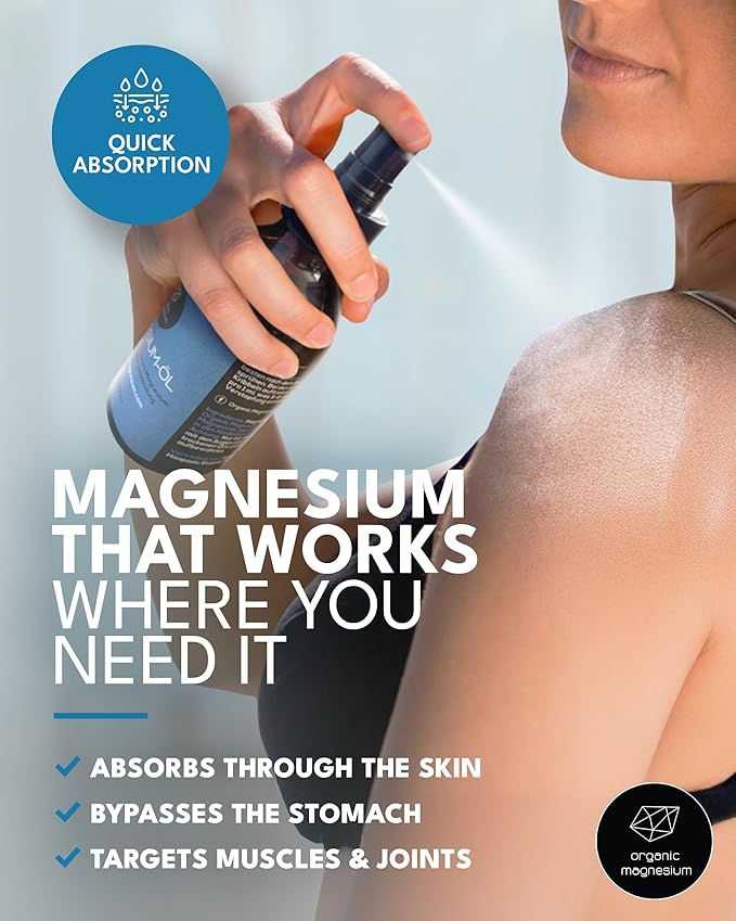 Organic Organic Magnesium Topical Magnesium Oil Spray from Ancient Zechstein - Pure Formula for Feet and Sleep with 105mg Strength - Sore Muscle Relief and Natural Relaxation for Daily Recovery