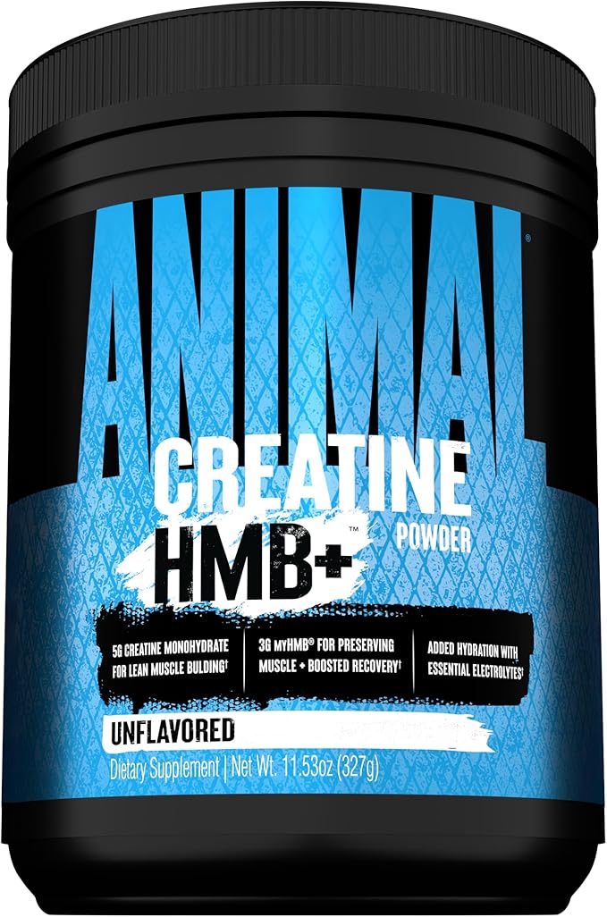 Animal Creatine HMB Powder – 3g myHMB + 5g Creatine with Electrolytes for Recovery &amp Daily Energy – Unflavored 30 Servings