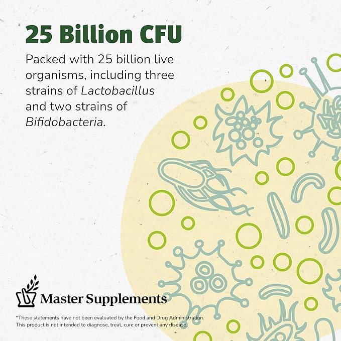 Master Supplements Granular Theralac - 1.05 oz - Multi-Strain Probiotic Powder for Optimal Gut Health - Great for Kids - Vegan Gluten Free - 40 Servings