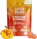 Creatine Monohydrate Gummies for Women &amp Men - 5g Creapure Creatine per Serving - Vegan Mango Flavor - Boost Muscle Strength Endurance Recovery &amp Mental Focus (90 Gummies)