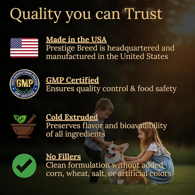 Multivitamins Balanced Nutrition for Your Corgi 90 Count Made in The USA with Real Bacon