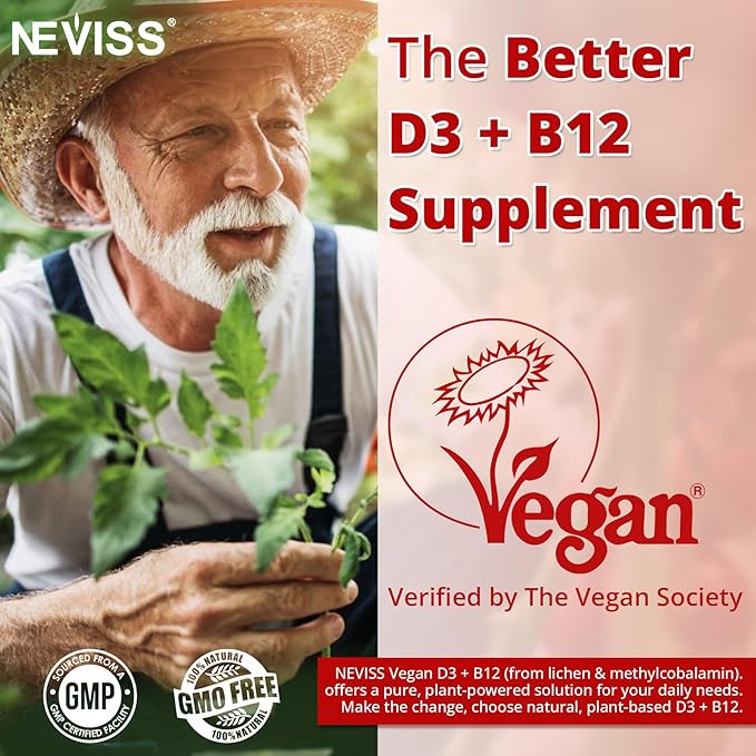 NEVISS Methylated Multivitamin Vitamin D3 + Vitamin B12 Gummies 3Pack