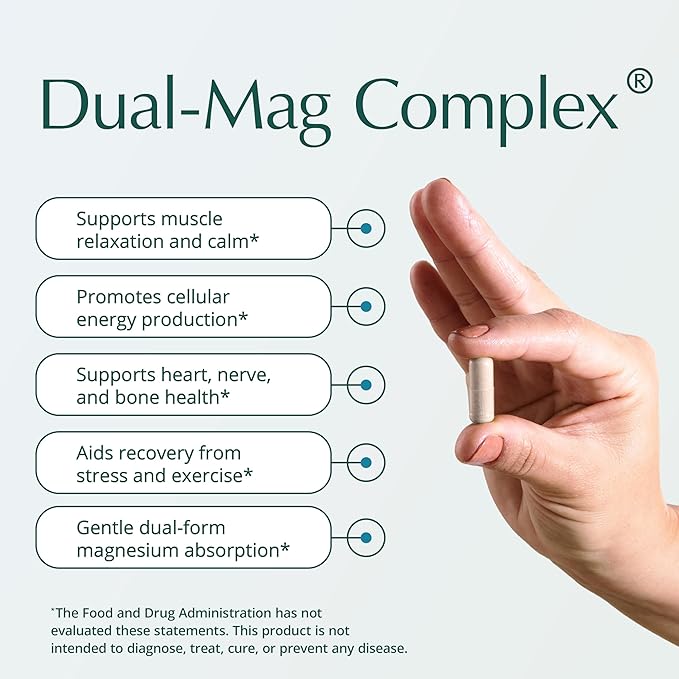 Natura Health Products Dual-mag Complex Supplement - Promotes Cardiovascular Neurological and Immune Health - Featuring Albion’s Magnesium Bisglycinate Buffered Chelate (90 Capsules)