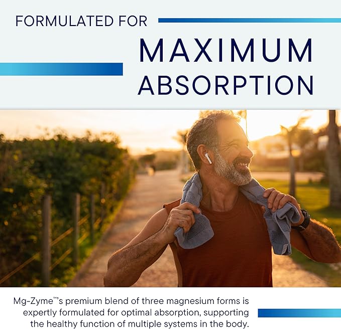 Biotics Research Mg-Zyme™ Triple Magnesium Complex 100 mg- Magnesium Glycinate Gluconate Aspartate Chelated Supplement High Absorption Support Sleep Energy Cardiovascular Health–100 Capsules