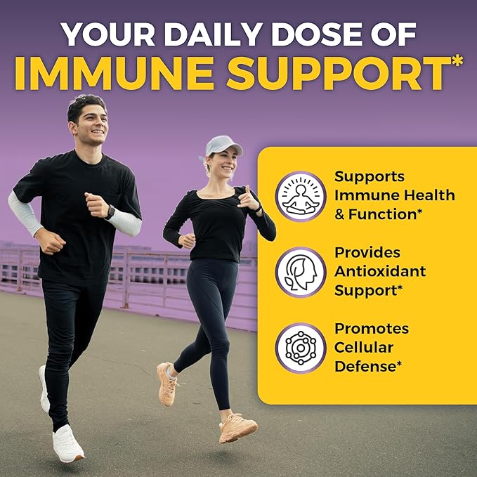 Viva Naturals Elderberry with Vitamin C and Zinc (120 Capsules) - 1000mg Sambucus Elderberry Immune Support Supplement Black Elderberry Capsules for Adults Elderberry Vitamins - 2 Months Supply