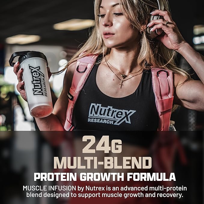 Nutrex Research Vanilla Whey Protein Powder | 5 Ib Tub of Isolate Protein | w/EAA &amp Hi BCAA for Muscle Gain | Muscle Builder for Men &amp Women | Sports Nutrition | Delicious Taste and Texture