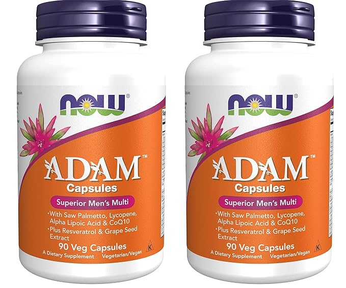 Now Foods: Adam Superior Men's Multiple Vitamin 90 vcaps pack of 2