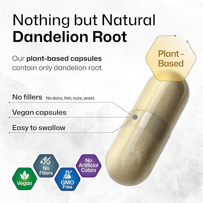 BIO KRAUTER Dandelion Root 100 Capsules &amp Milk Thistle 250 Capsules.