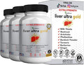 Liver Ultra Gold Extra Strength Supplement 60 Veggie Capsules Natural Liver Support with Milk Thistle Beetroot Artichoke 30 Day Supply (3)