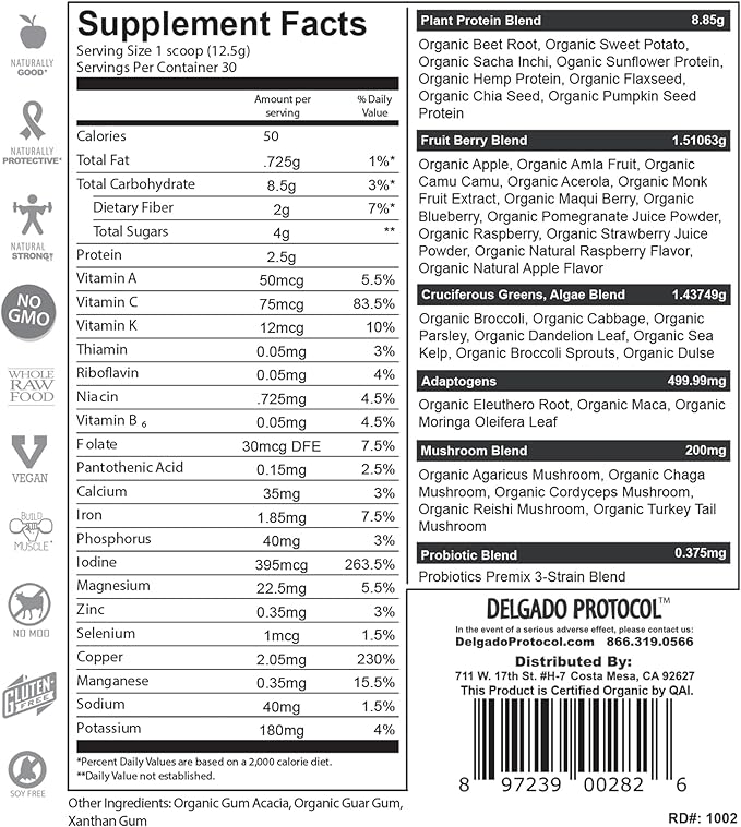 SlimPlant Pro - All Natural Superfood Protein Powder w/ 35 Vitamins Minerals and Whole Food-Sourced Ingredients (13.2 Ounces)