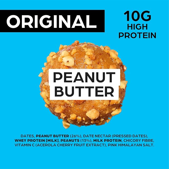 THE PROTEIN BALL - PEANUT BUTTER HIGH PROTEIN 45G x10