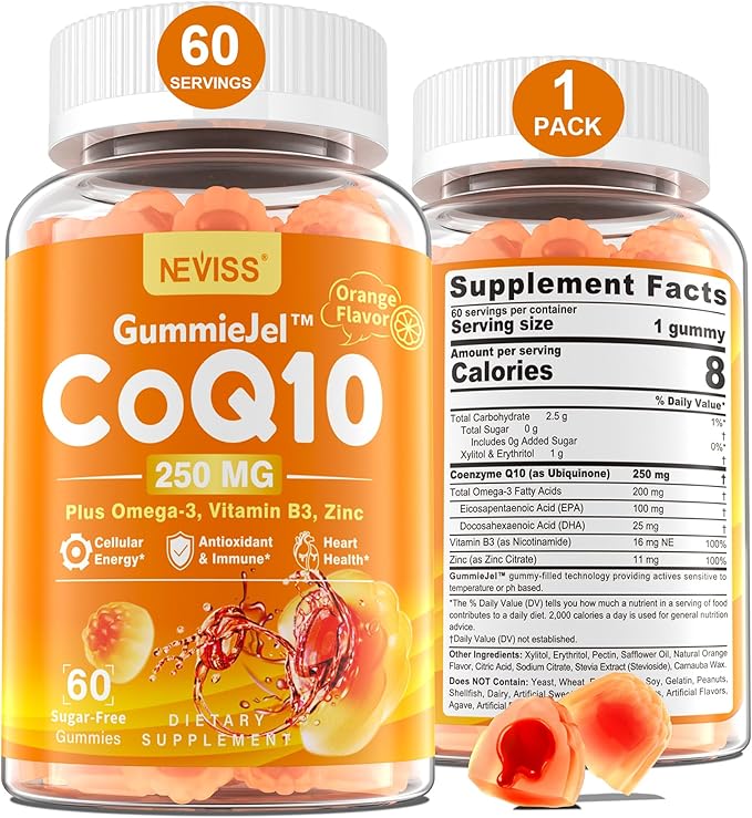 NEVISS Bundle - Women&ampMen 50+ Multivitamin 1 Pack + CoQ10 250mg Gummies