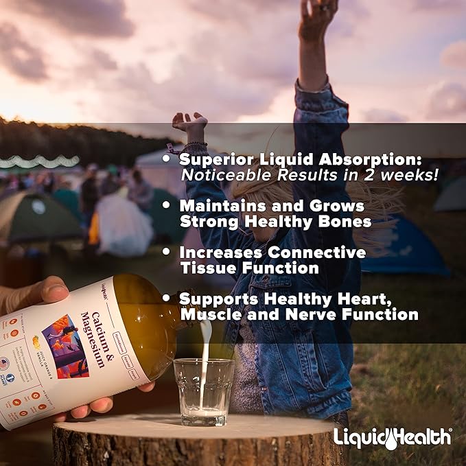 LIQUIDHEALTH Children Multivitamins Complete Multi for Kids and Calcium with Magnesium Joint Support Supplement Bundle