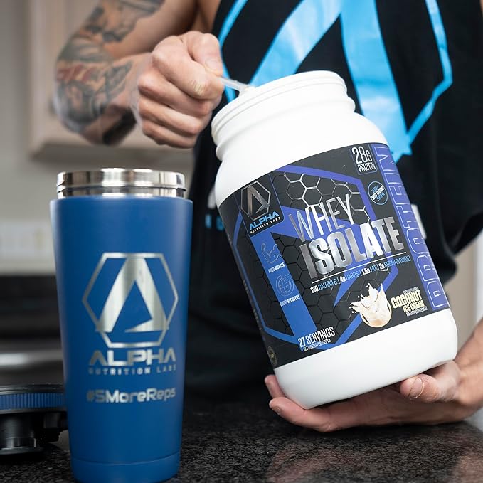 Whey Isolate Protein Powder - Coconut Ice Cream Flavor 28g of Protein Protein Source Low Carb Classic Specialty