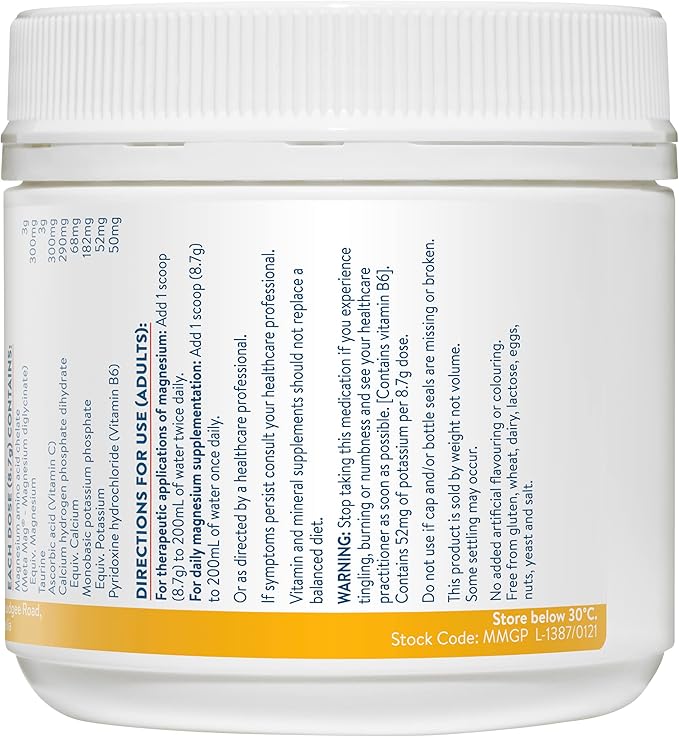 Ethical Nutrients MEGAZORB Mega Magnesium Powder Raspberry 200g