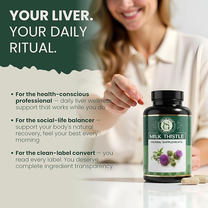 Milk Thistle Supplement 7500mg – 30X Concentrated Extract with Silymarin – High Potency Liver Detox &amp Support – 120 Vegan Capsules