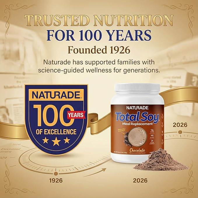 Total Soy Plant-Based Meal Replacement Powder | 13g Complete Soy Protein Low Carb Low Sugar | Supports Hormonal Balance Healthy Blood Sugar &amp Weight Management | Chocolate Vegan
