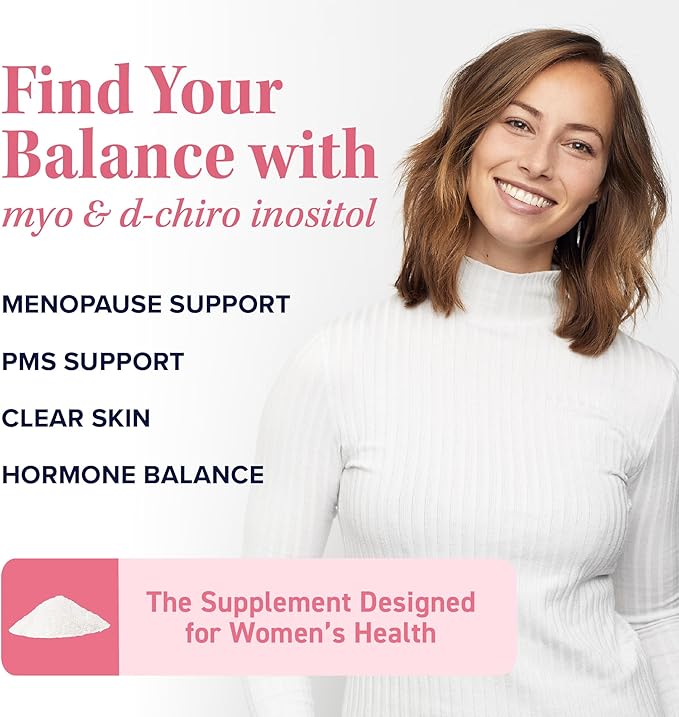 Myo-Inositol Powder Complex and Women's DIM Supplement | Hormone Balance Bundle with Ideal 40:1 Ratio Myo-Inositol &amp D-Chiro Inositol Powder (30 Servings) and DIM Supplement for Women (60 Servings