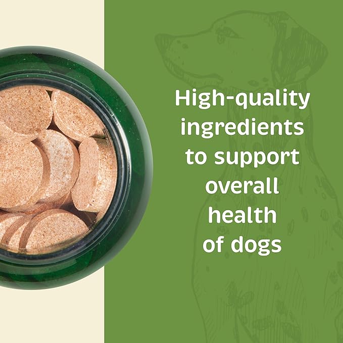 Spirited Paw Health + Vitality - Joint Health &amp Immune System Support - Healthy Heart &amp Coat Support - Multivitamin Pet Wellness Supplement - Liver-Flavored Dog Chews - 90 Chewable Wafers
