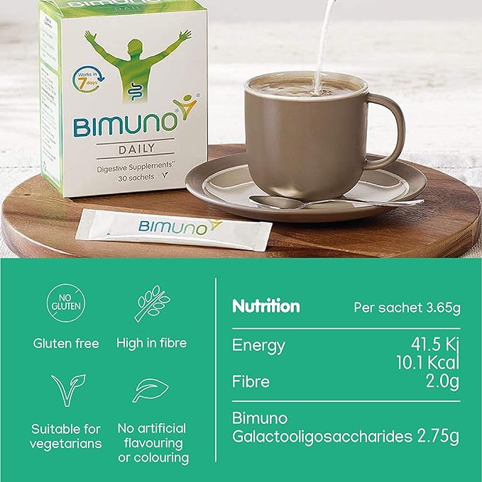 BIMUNO Immunity Food Supplement | Prebiotic Multivitamin for Women Men &amp Kids | Immune System Support with Vitamin D3 C &amp Zinc | Vegetarian Gluten Free Halal Kosher | (.)