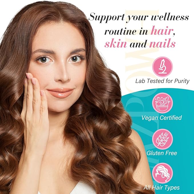Biotin Gummies -Hair Skin and Nails Vitamins Vegan Vitamin B7 Supports Hair Growth and Stronger Nails for Men &amp Women 90 Day Supply-Strawberry