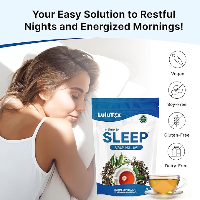 Wellamoon Sleep Patches &amp Lulutox Sleep Tea Bundle (84 Patches &amp 28 Servings)
