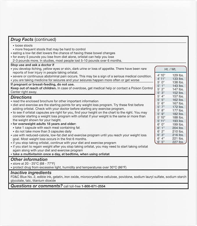 alli Diet Weight Loss Supplement Pills Orlistat 60mg Capsules Starter Pack Non prescription weight loss aid 60 count(Pack of 1)