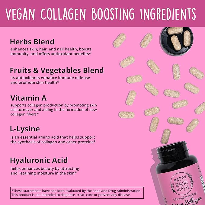 Happy Healthy Hippie Be Grounded Stress Relief &amp Vegan Collagen Builder