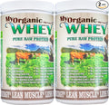Organic Whey Protein Powder Grass-Fed Cold Process Grade-A Milk rBST Hormone-Free Chocolate Protein Powder No Preservative Pure Whey Protein 42g of Protein in Just 2 Scoops (1 Pound 2 Pack Chocolate)