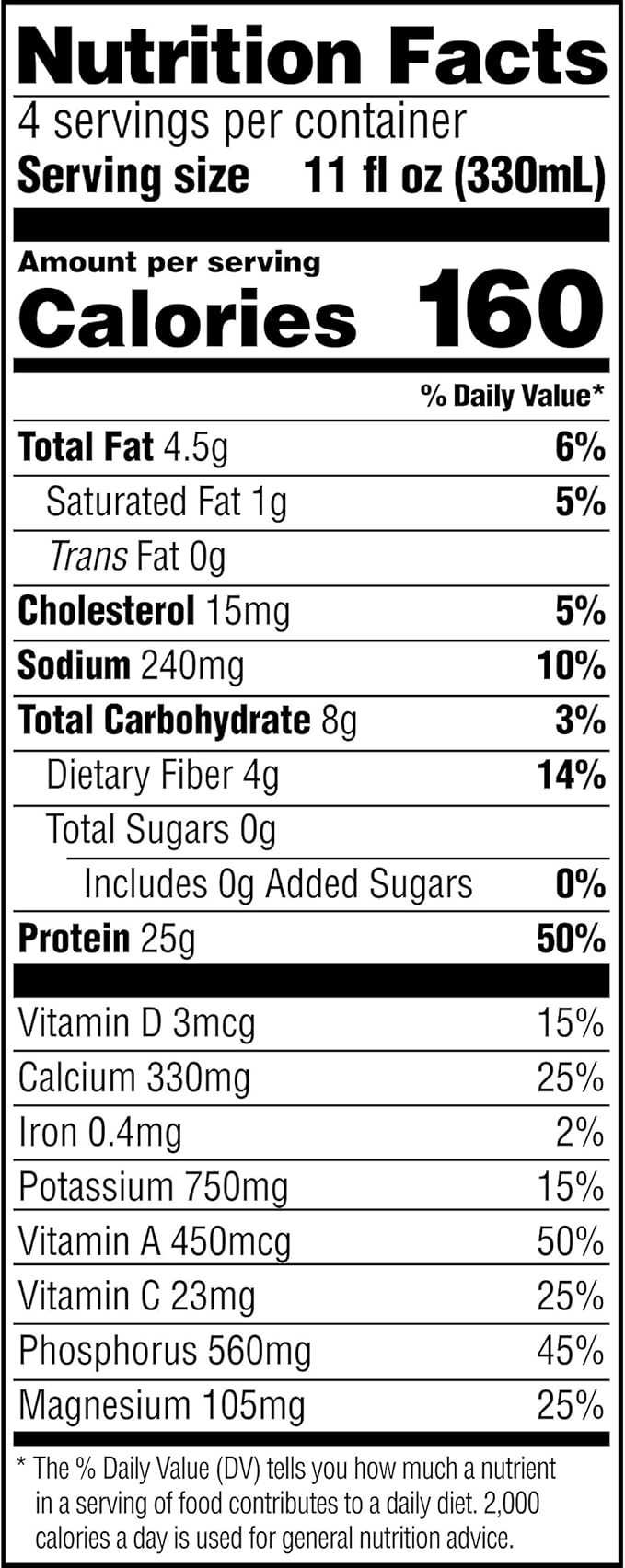 Muscle Milk Genuine Protein Shake Chocolate 25g Protein 11 Fl Oz (Pack of 4)