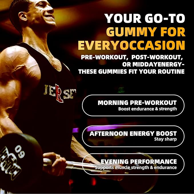 Creatine Monohydrate Gummies for Men &amp Women. Boost FocusStrength and Endurance Anti-Melting Formula Vegan Gluten-Free Non-GMO(Orange135 ct)