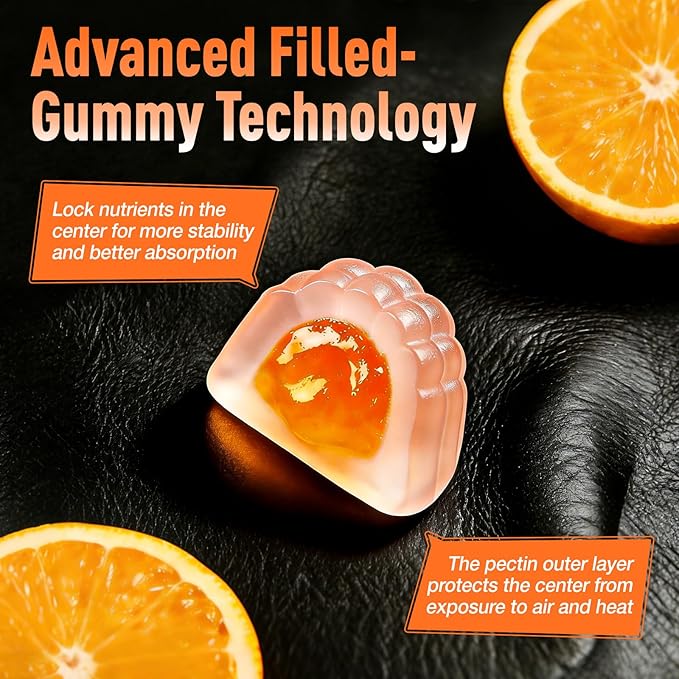 Whey Protein Gummies with BCAA 2:1:1 10g Protein per Serving for Men &amp Women Low Calorie Sugar Free Orange Flavor 120 Count