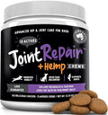 Joint Repair Dog Joint Supplement with Glucosamine for Dogs Chondroitin Omega 3 MSM Hemp &amp Turmeric. Supports Hip &amp Joint Health Mobility &amp New Cartilage. 120 Chicken Flavor Chews Ma