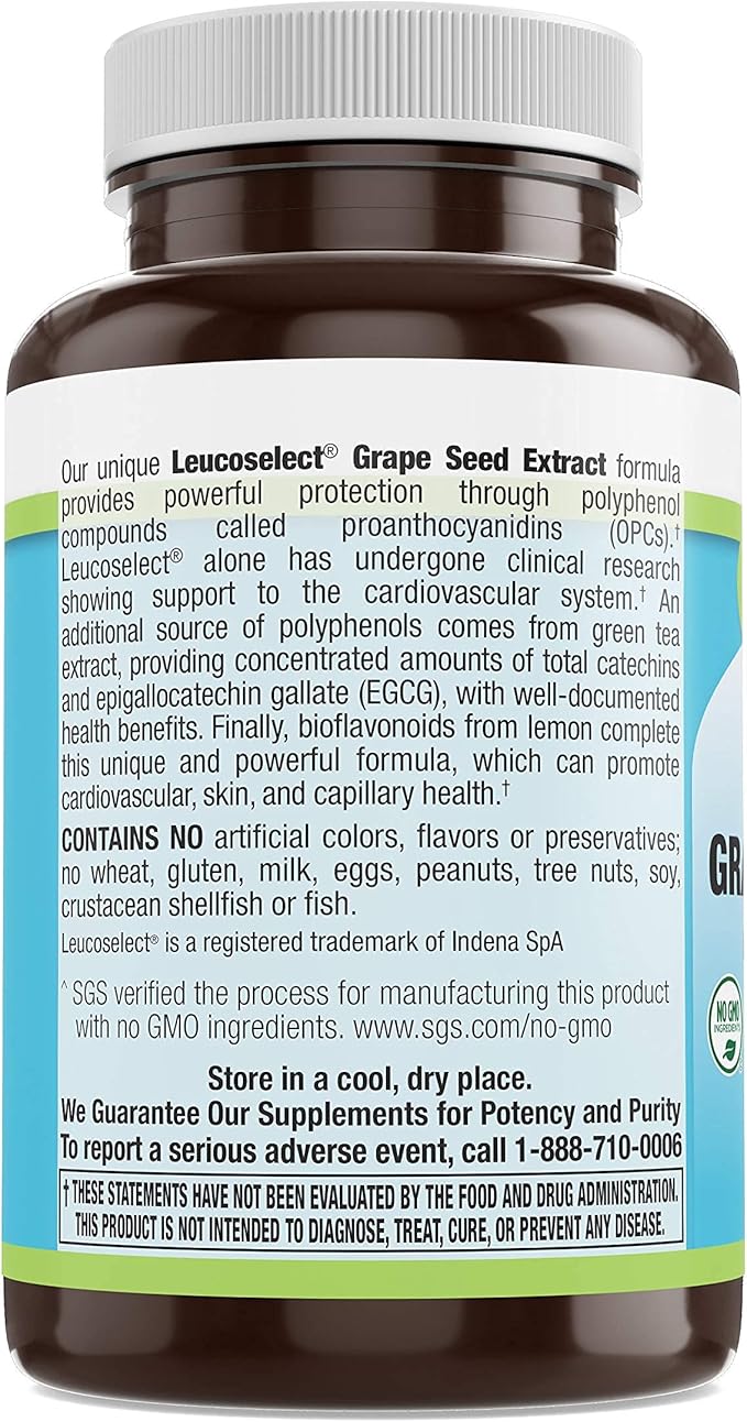 Livamed - Leucoselect Grape Seed Extract 50 mg Veg Tabs 120 Count