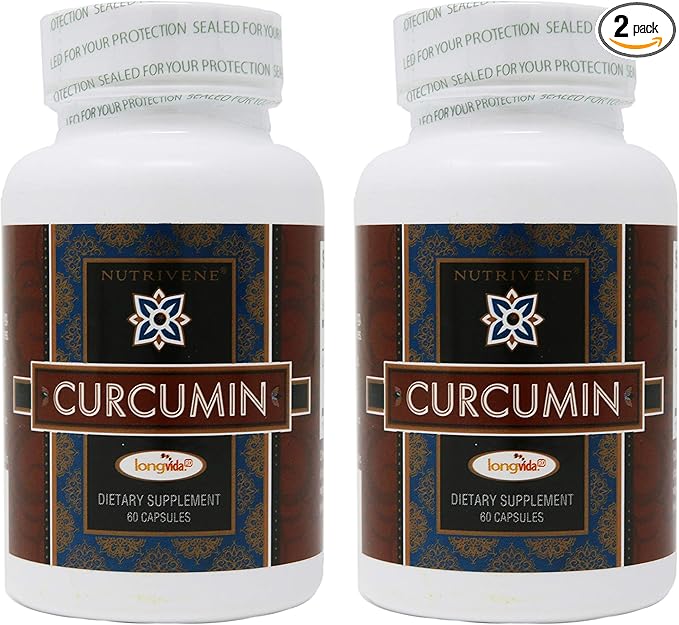 2-Pack Curcumin Longvida by Nutrivene (500 mg 60 Capsules)