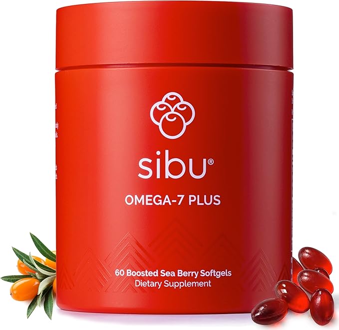 sibu Sea Buckthorn Omega-7 Plus Softgels Starter Kit (30 Day Supply) – Blend of Sea Buckthorn Oil and Plant-Based Vitamin D3 &amp Omega-3 DHA