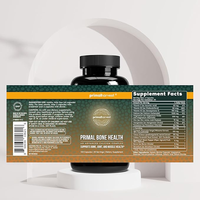 Primal Harvest Daily Two-Step Routine | Ashwagandha + Bone Health | 2 Pack | 30 Day Supply