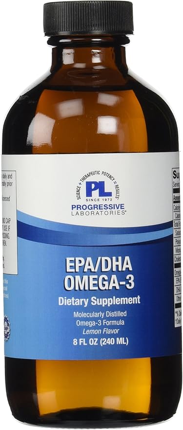 Progressive Labs EPA DHA Omega 3 Supplement 8 Fluid Ounce