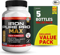 Iron Pure Pro Max Dietary Supplement Organic Maca Root Blend 60 Capsules 30-Day Supply (5)