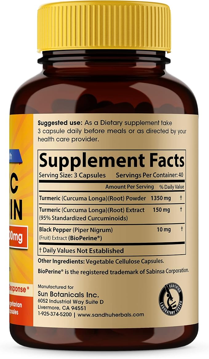 Sandhu Herbals Zinc 30 mg and Organic Turmeric Curcumin with Bioperine Black Pepper Extract | Supports Healthy Skin Immune System Joint &amp Healthy Inflammatory Support | Non-GMO Made in USA