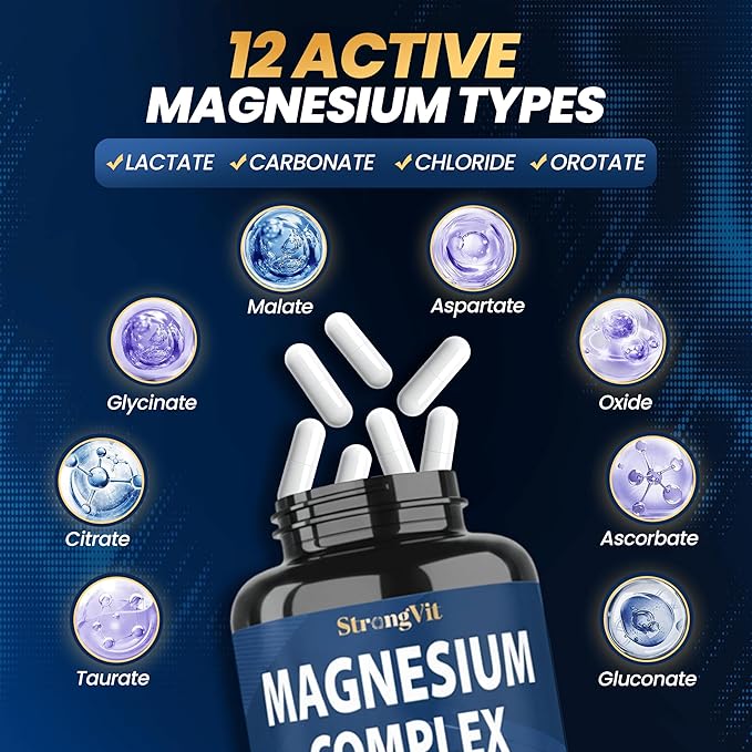 Magnesium Complex &amp Quercetin Supplement Bundle (120 Capsules)