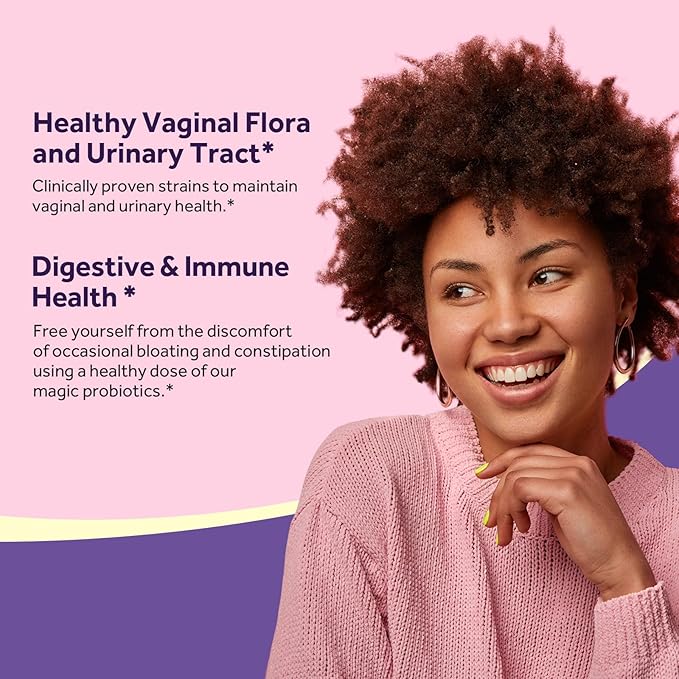 Doctor's Recipes Women's Probiotic 50 Billion CFU Strains 60 Capsules and Magnesium Glycinate 420mg with Vitamin B6 &amp D3