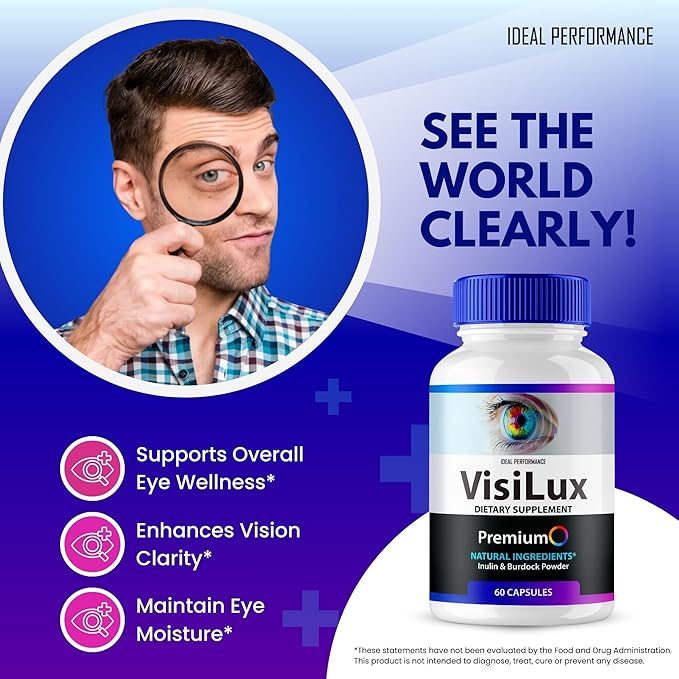 Visilux Eye Health Supplements Capsules Visilux Vitamins Pills - Maximum Strength Visilux All Natural Eye Multivitamin Visilux Eye Health Multivitamin Visi Lux Eye Capsules Reviews (3 Pack)