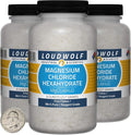 Magnesium Chloride Hexahydrate / 1.5 Pounds / 3 Bottles / 98+% Pure Reagent Grade/Fine Flakes
