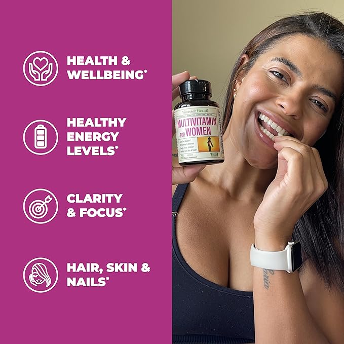 Women's Multivitamin + Turmeric Saffron Cinnamon &amp Cardamom Bundle. Women's Vitamins &amp Minerals Formula for Immune and Joint Support Inflammatory Response.