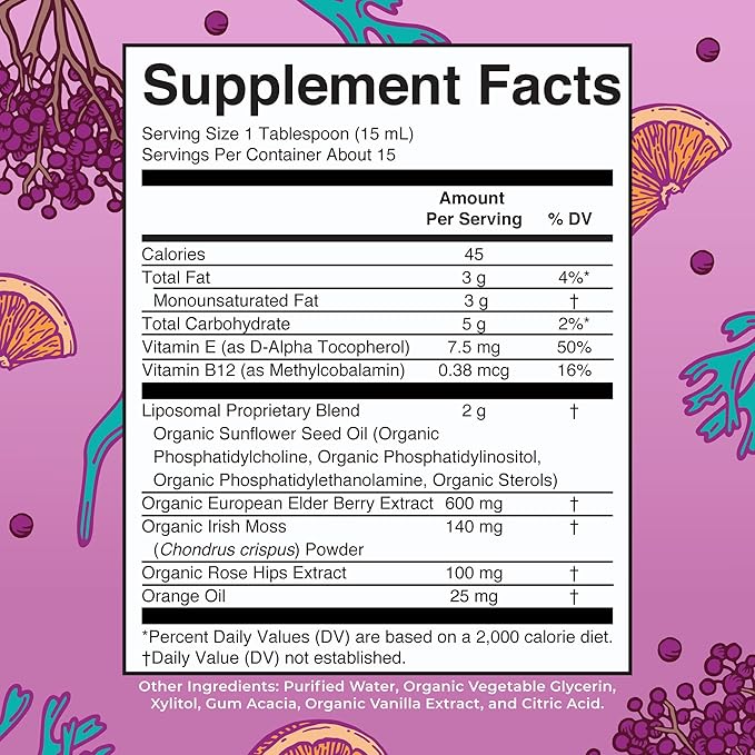 MaryRuth Organics Sea Moss Liposomal (Citrus Berry) &amp Women's Multivitamin + Hair Growth (Peach) | Clean Label Project Verified® | Vitamins for Energy Beauty &amp Immunity | Vegan Non-GMO