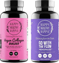 Happy Healthy Hippie Go with The Flow Menopause Support &amp Vegan Collagen Builder Collagen Pills
