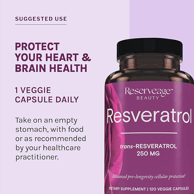Twinlab Magnesium Caps - for Stress Relief 420 mg 200 Count 1 Pack &amp Reserveage Beauty Resveratrol 250 mg Paleo Keto 120 Capsules